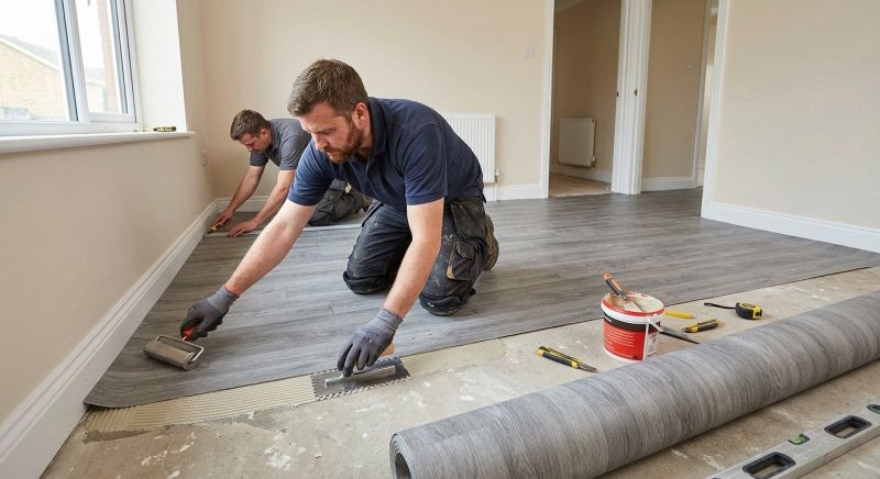 Sheet Linoleum Installation in Granite City, IL